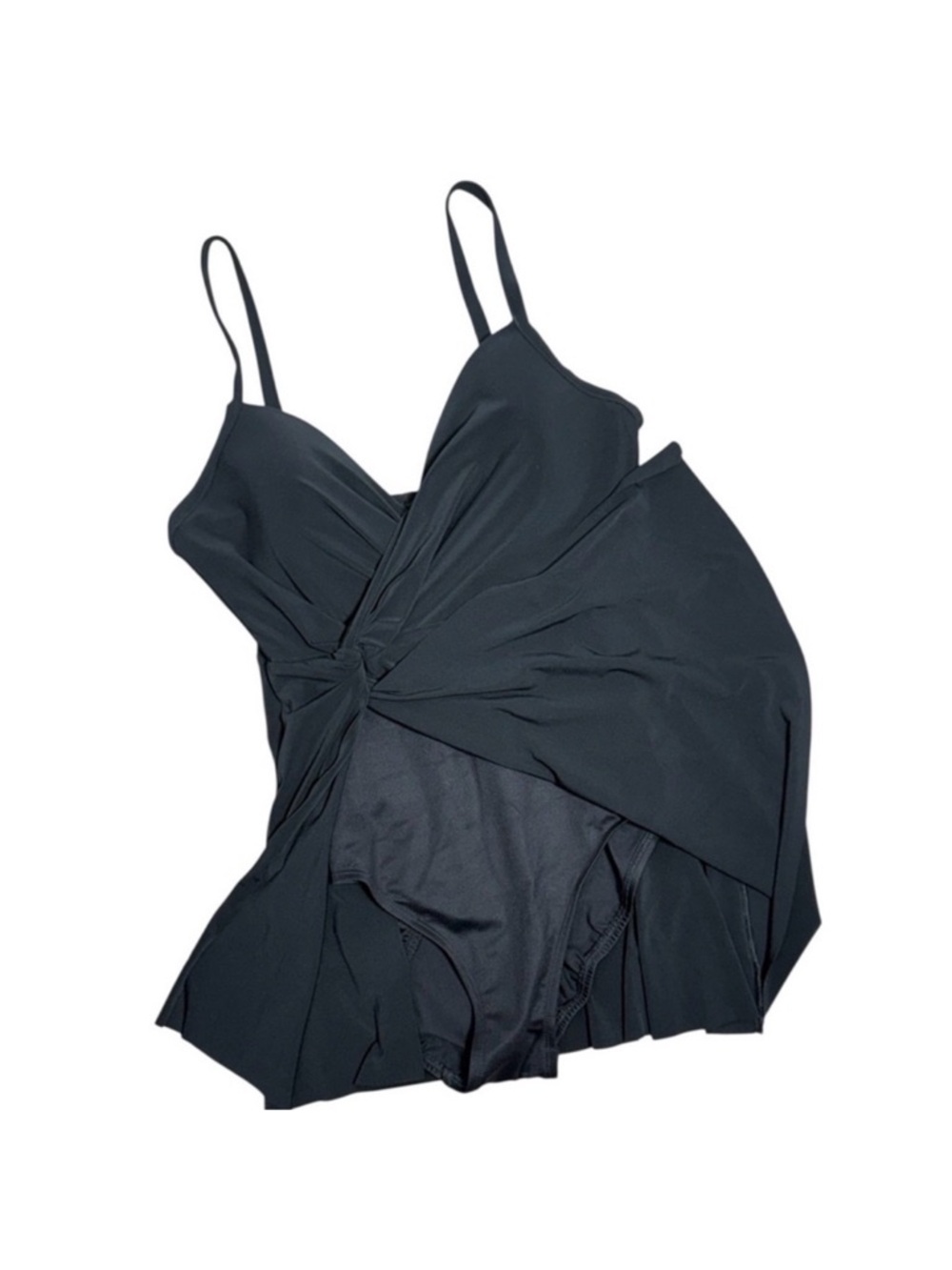 Miraclesuit Twisted Sisters Adora Swim Dress - Black Size 8 NWT - Picture 6 of 9